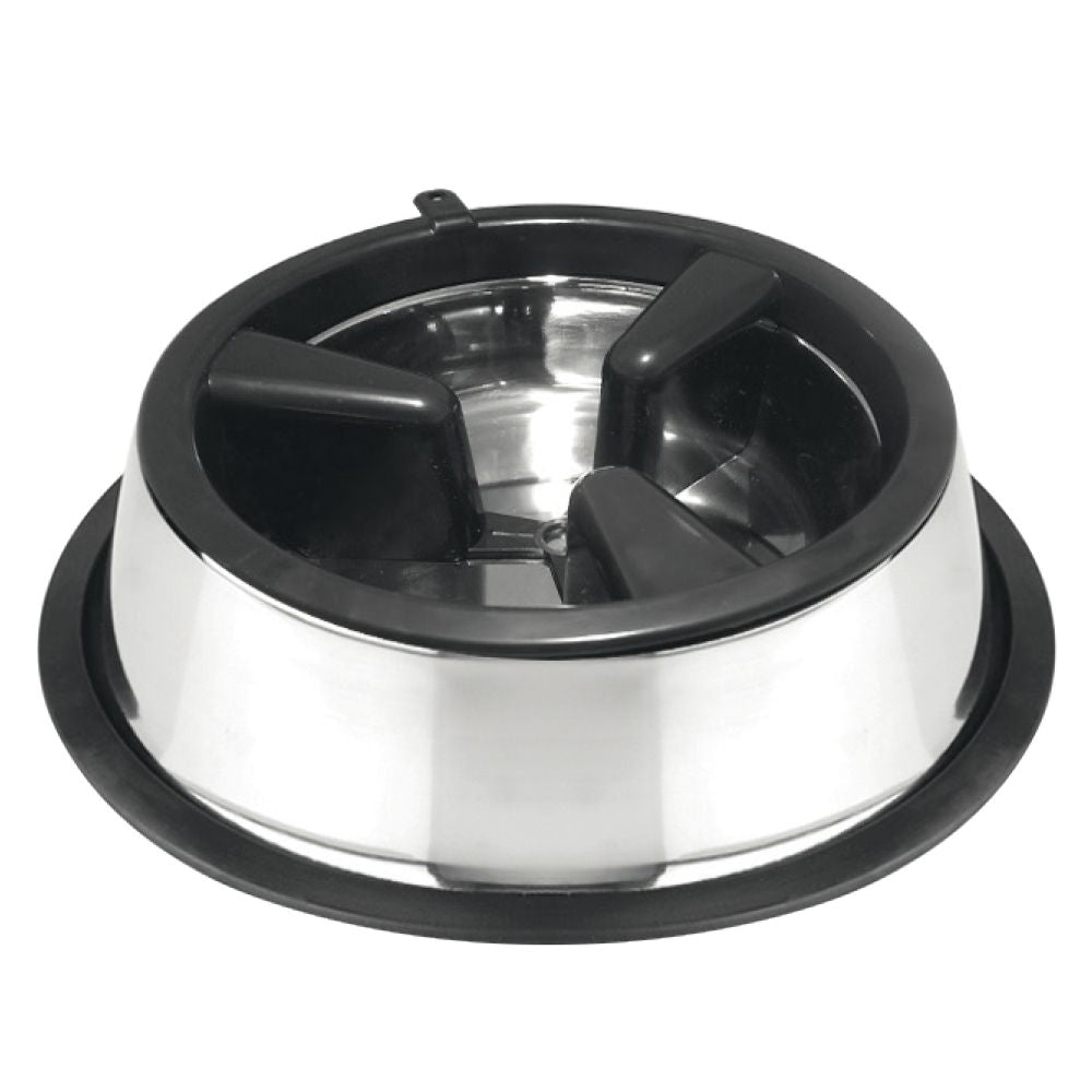 Anti-clogging bowl for dogs and cats - Slow Eating 2in1