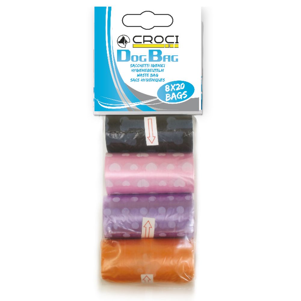Ricambio sacchetti per cani in colori assortiti