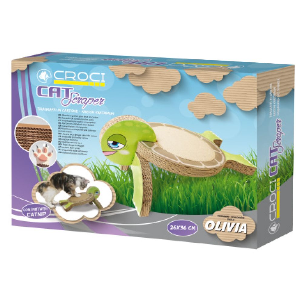 Arbre à chat Olivia Turtle en carton