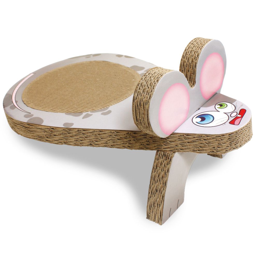 Gastone Mouse Scratching Post in Cardboard