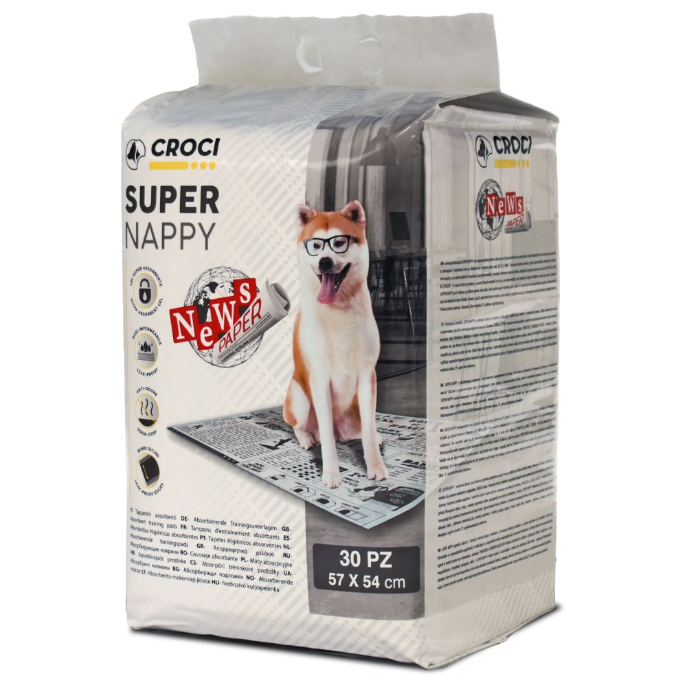 Super Nappy Newspaper: tappetini igienici assorbenti per cani