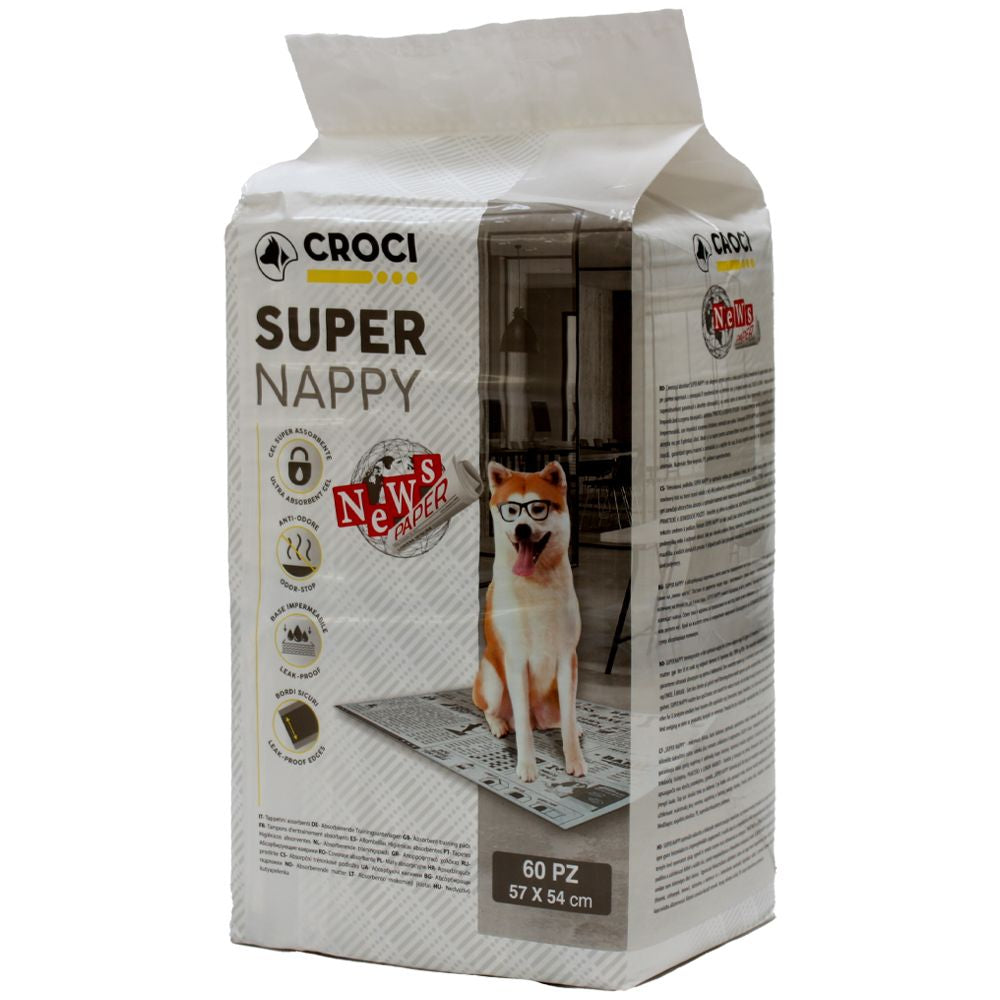 Tapetes Higiénicos para Perros - Periódico Super Nappy