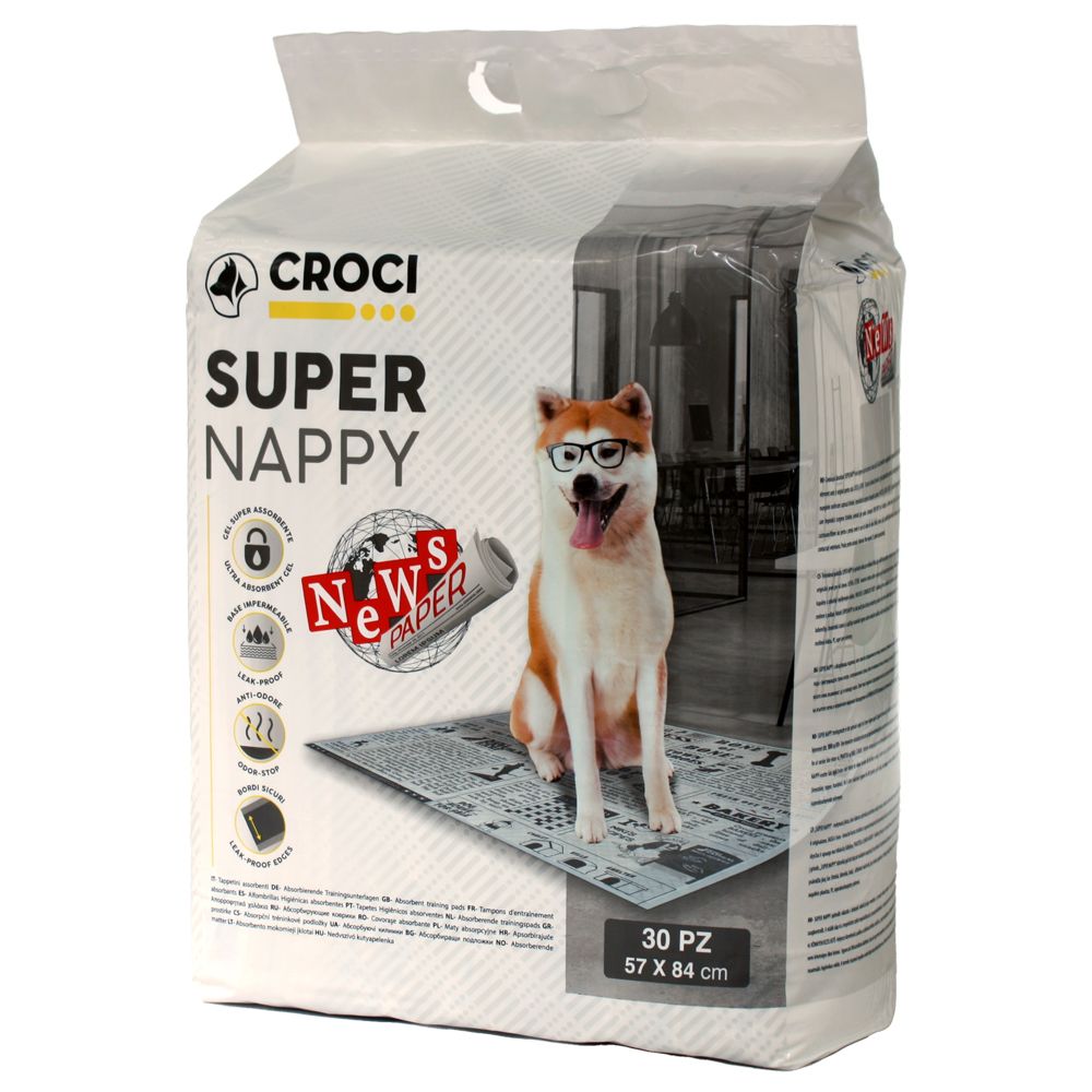 Super Nappy Newspaper: tappetini igienici assorbenti per cani