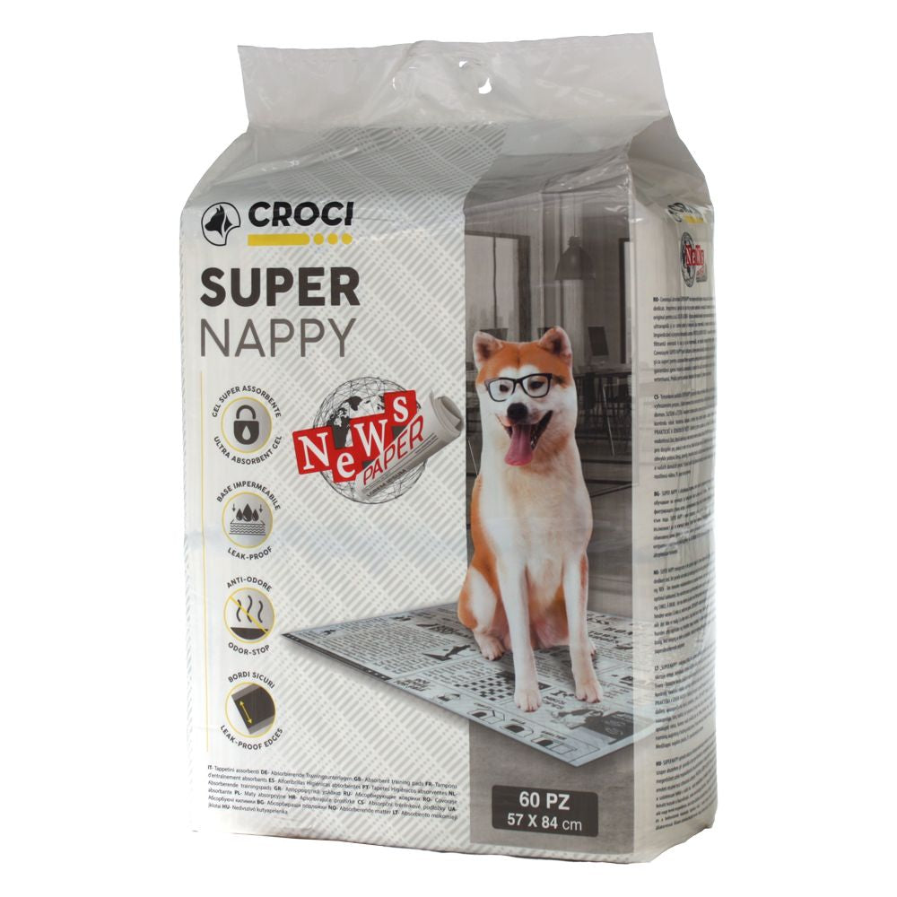 Tapetes Higiénicos para Perros - Periódico Super Nappy