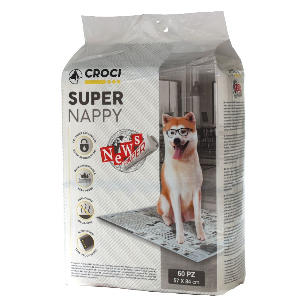 Super Nappy Newspaper: tappetini igienici assorbenti per cani