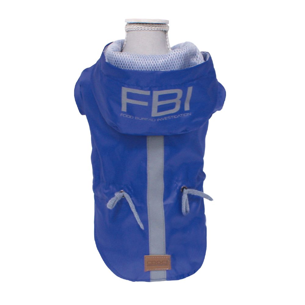 Chubasquero azul Vancouver FBI para perros