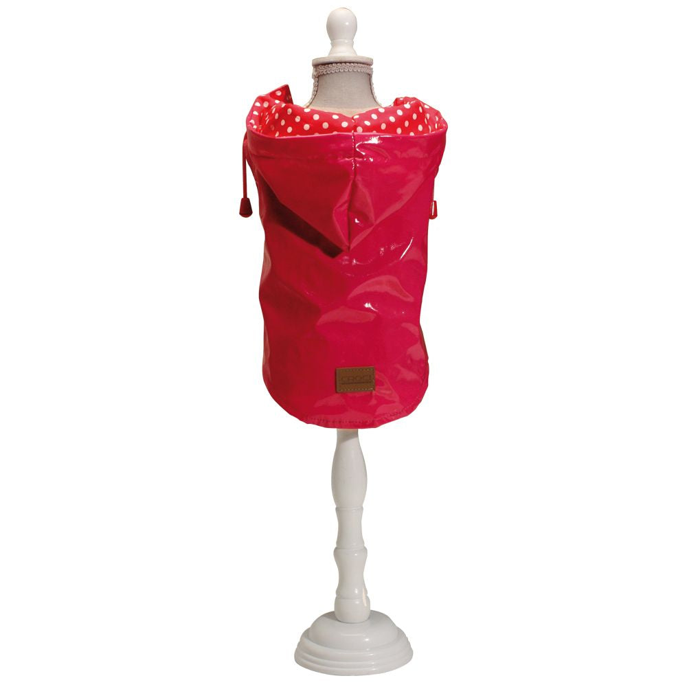 Dog raincoat - Raindrop Cherry