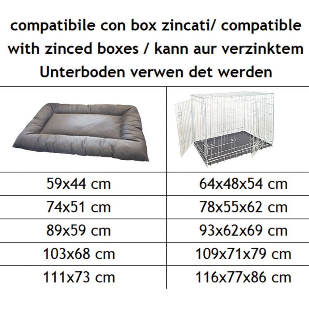 Box zincato cuscino cane Revenant Voyage