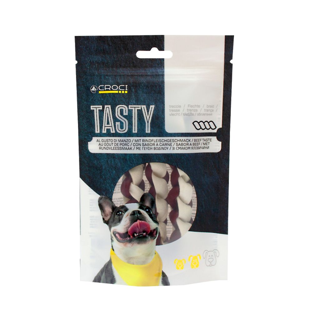 Tasty Treccia di Manzo Snack per Cani