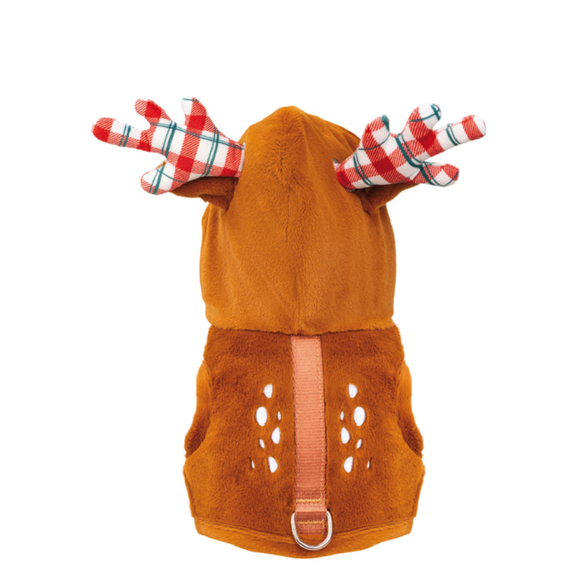 HARNAIS XMAS RUDOLPH – Harnais a tema renna elegante e confortevole per cani e gatti