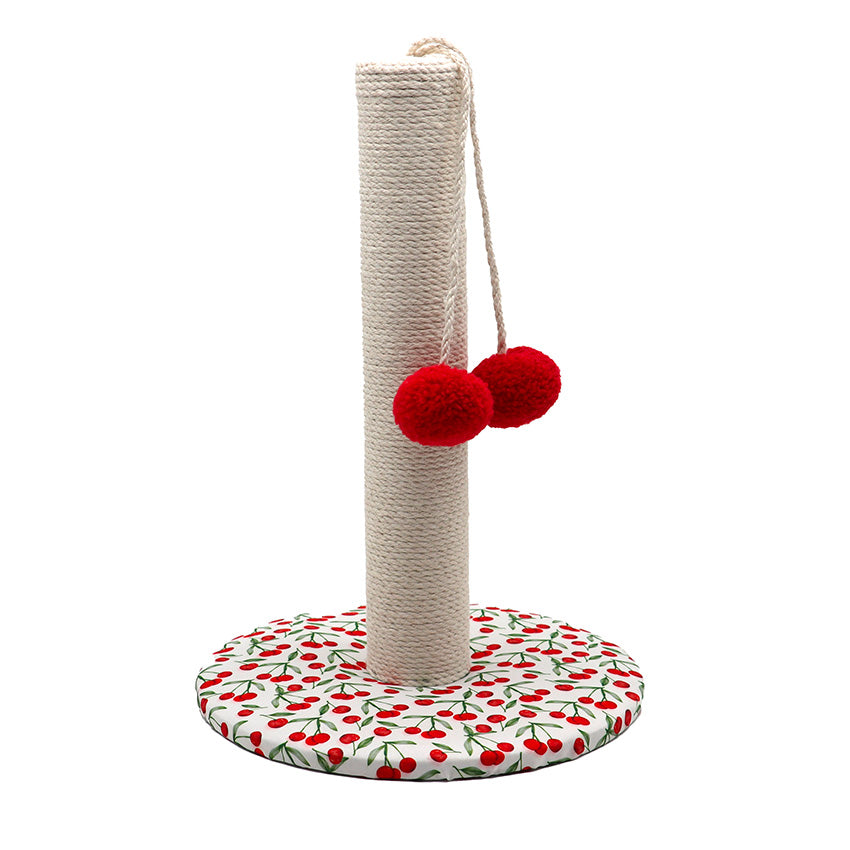 Tiragraffi per gatti con base e giochi pendenti 42 cm