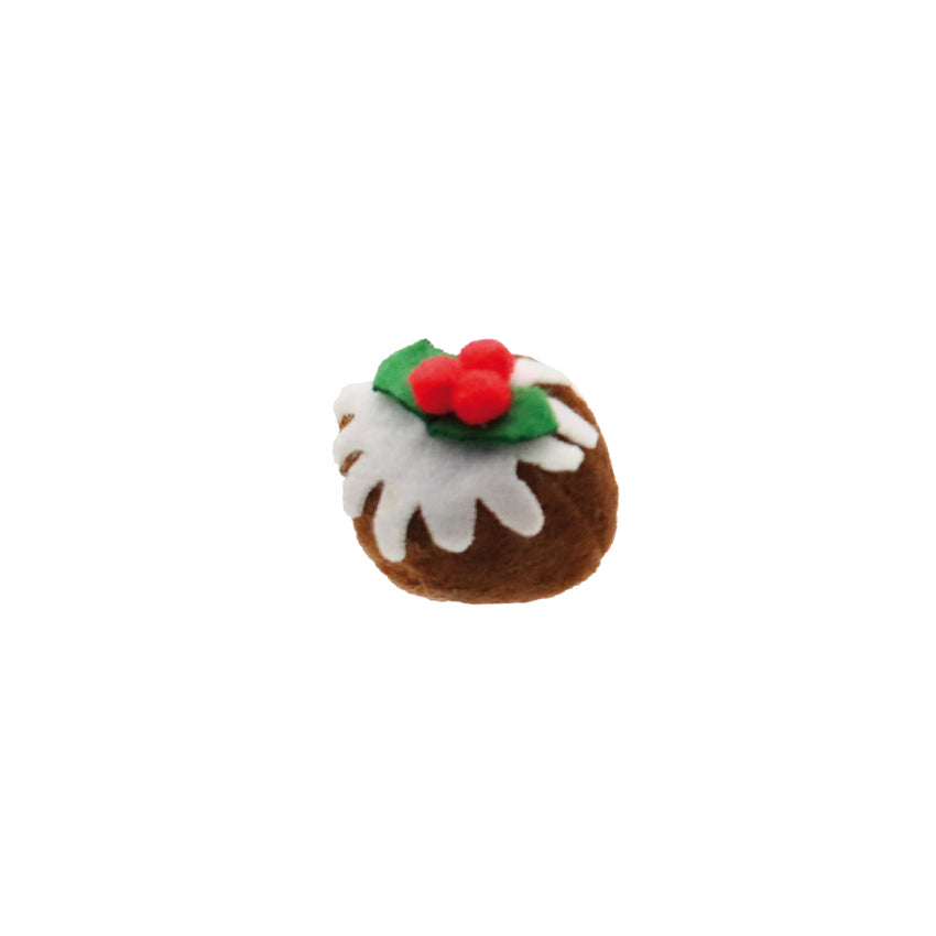 XMAS PUDDING – Giocattolo natalizio a forma di pudding con erba gatta per gatti