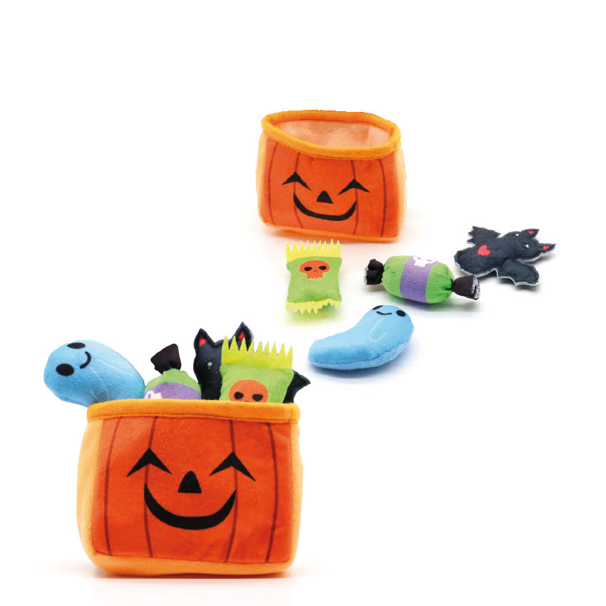Ensemble de jeux Halloween pour chats en citrouille