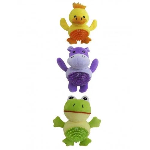 Flash ball with assorted soft toys
