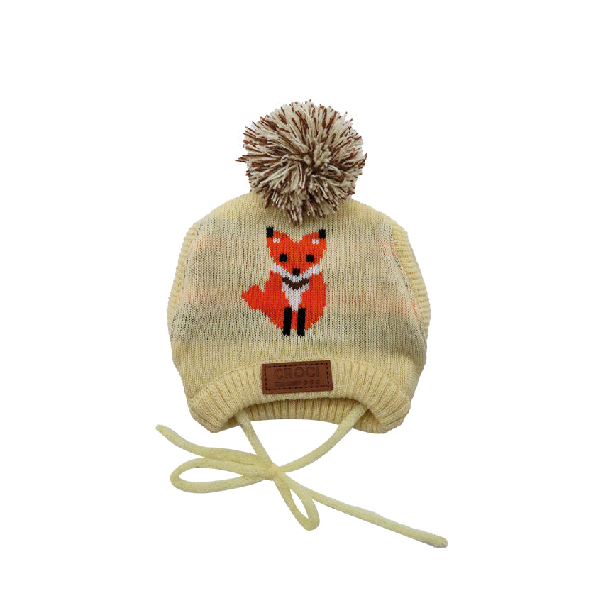 Hundemütze mit Jacquardmuster „Fuchs“ – elegant und gemütlich