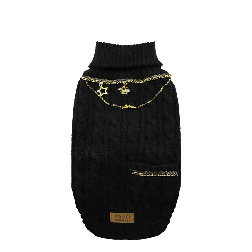 Chains Dog Sweater – Elegance and Comfort with Charm