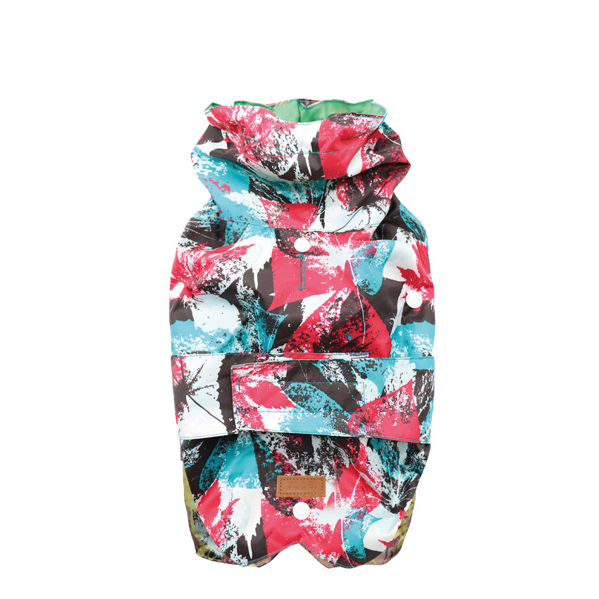 Giacca impermeabile Greenery per cani con fodera in velluto