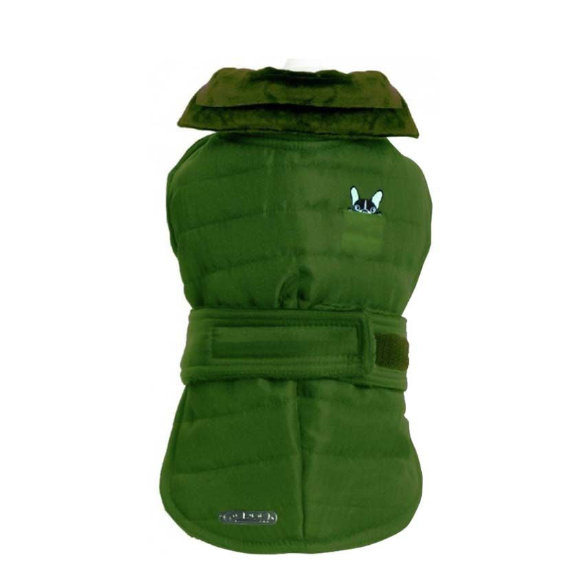 Cappottino cane Bulldog Verde