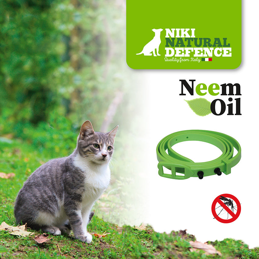 Collare all'Olio di Neem per Gatti Niki Natural Defence