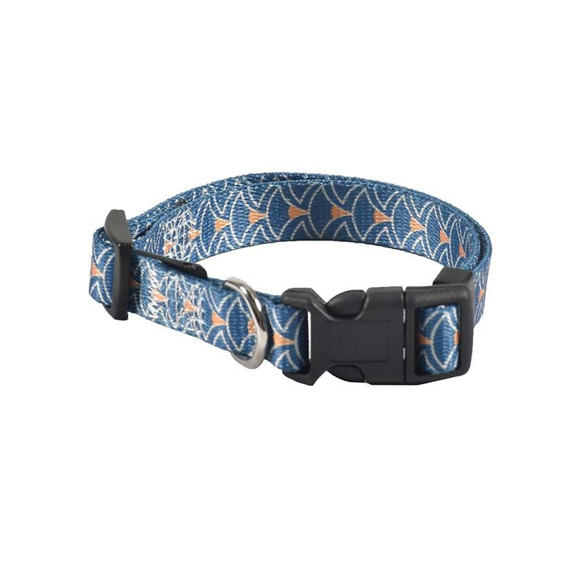 Collare per cane Geisha Blu Bobby