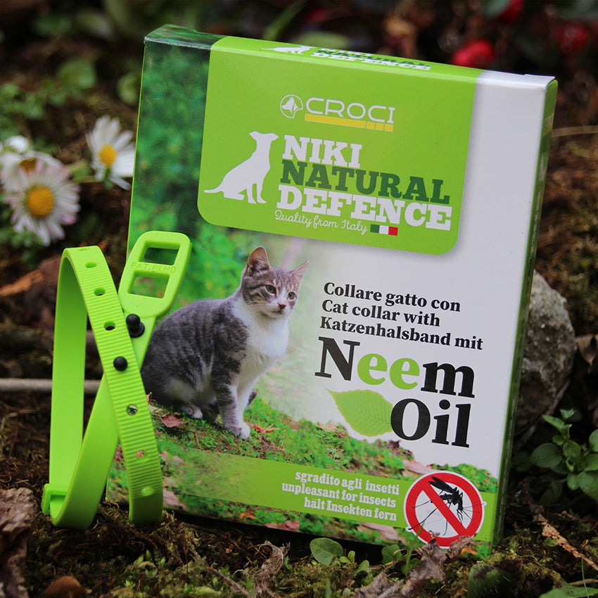 Collare all'Olio di Neem per Gatti Niki Natural Defence
