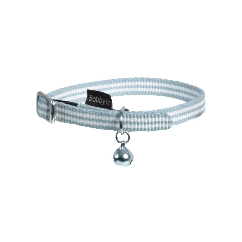 Collare per gatto Bobby Stripe Azzurro