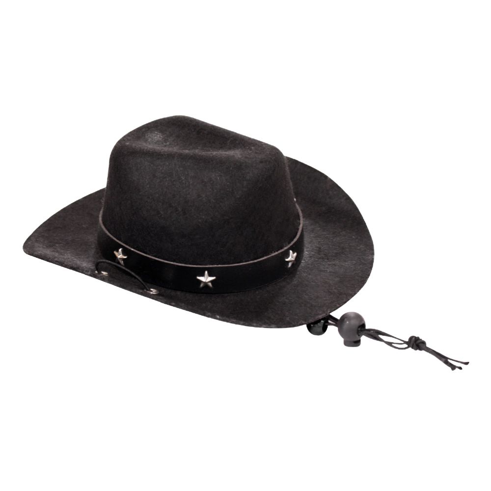 Chapeau Cowboy Et Bandana Pour Chien - Costume Fête Anniversaire Western Marron Et Rouge