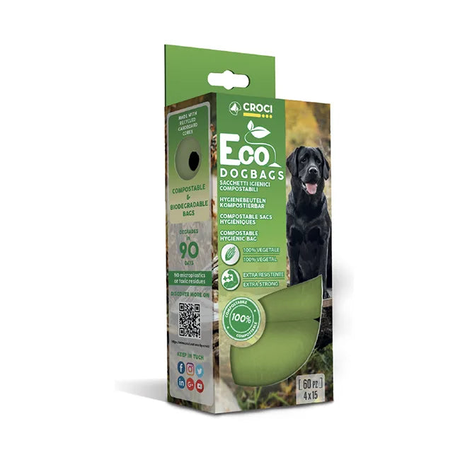 Sacchetti igienici per cani 100% compostabili - Eco Dog Bags