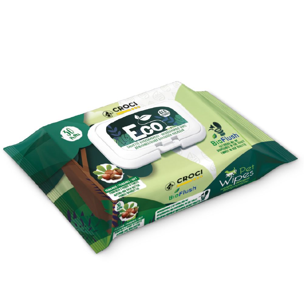 Lingettes humides biodégradables pour chiens et chats - Pet Wipes