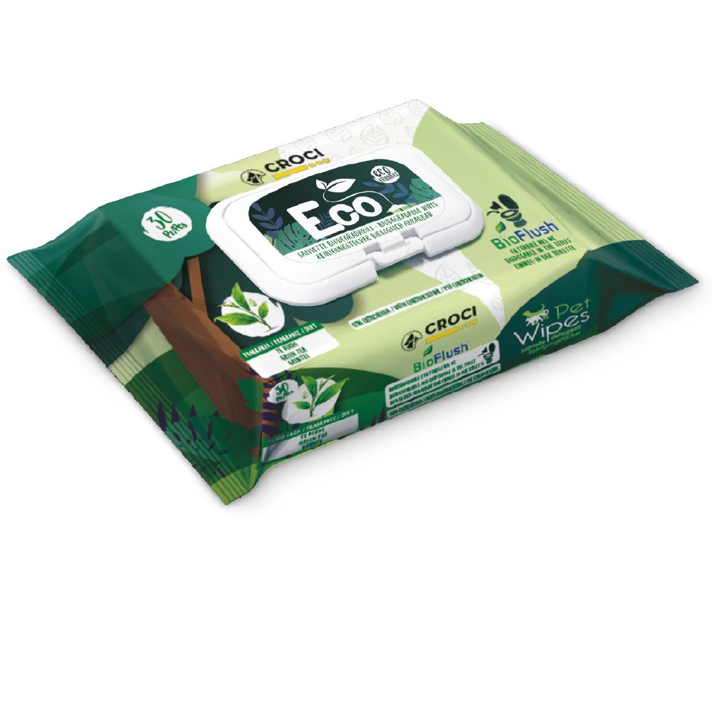 Salviette per cani e gatti umidificate biodegradabili - Pet Wipes