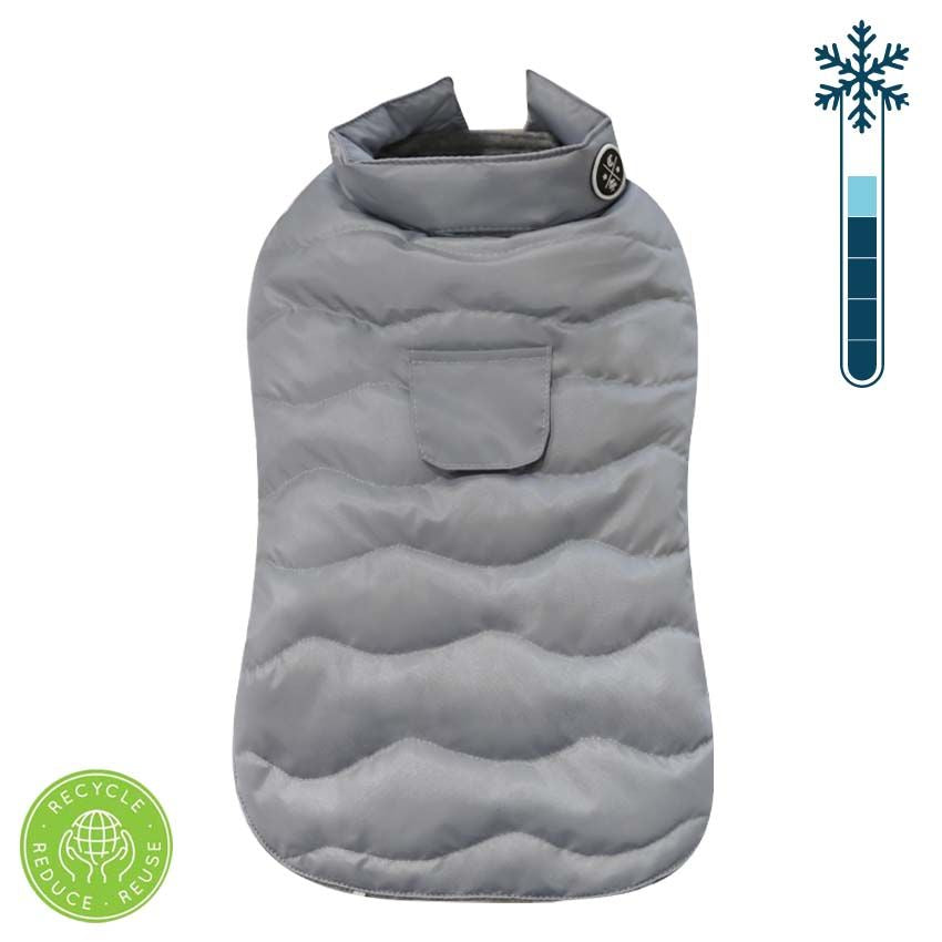 Giubbotti cane Eco Leaves Grigio