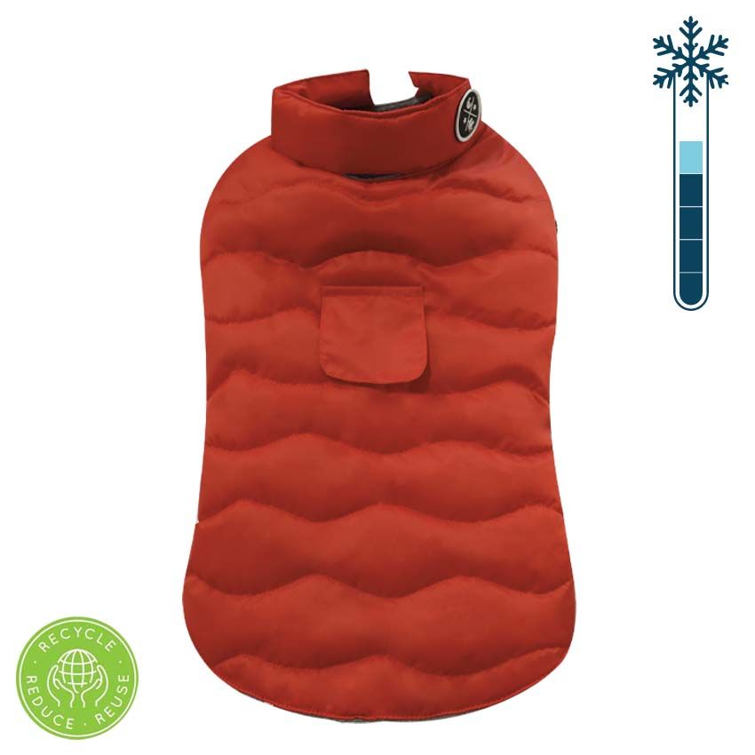 Giubbotti per cani Eco Leaves Rosso