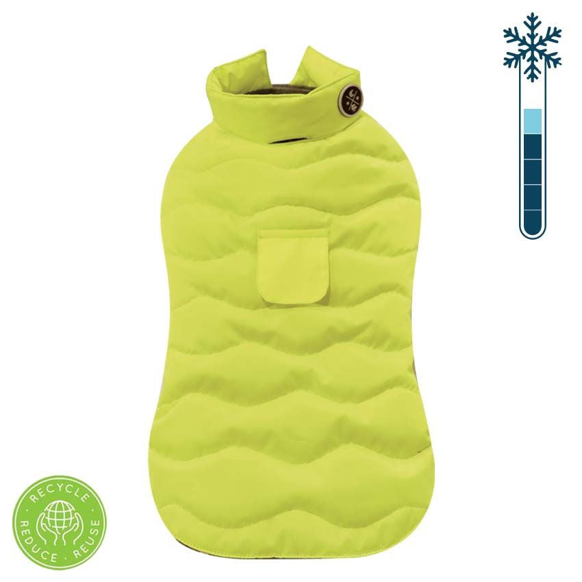 Giubbotto cani Eco Leaves Giallo