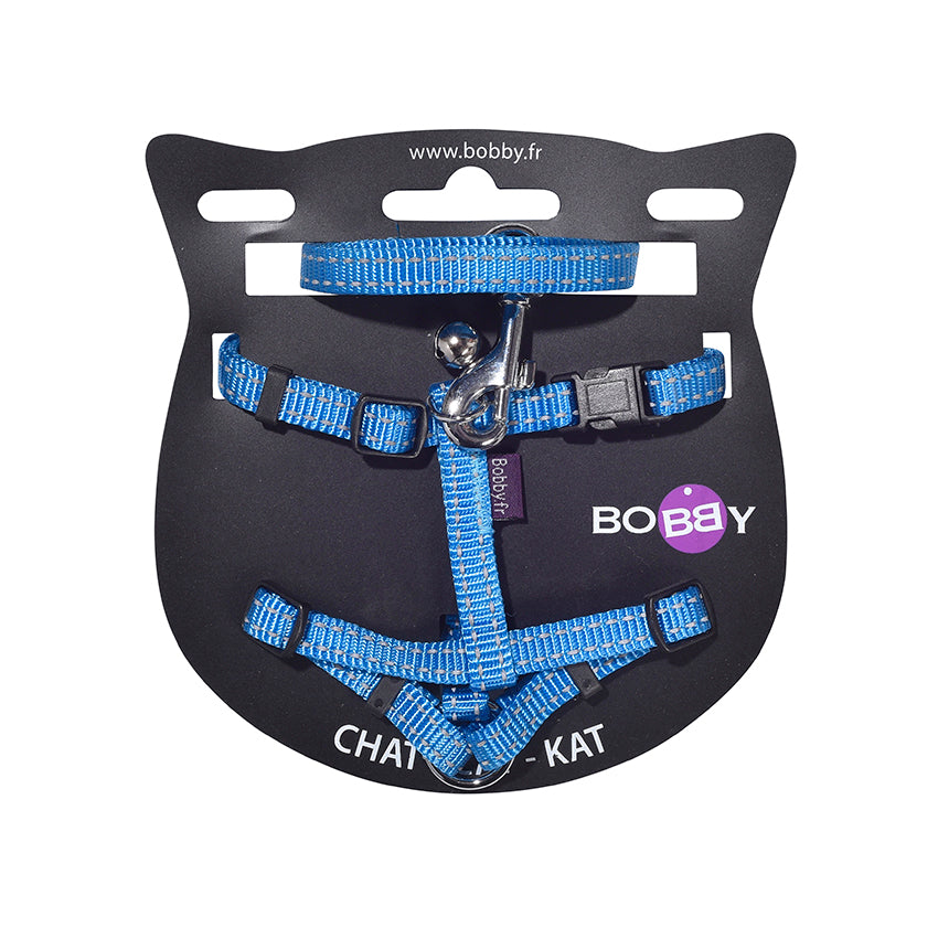 Kit Collare, Pettorina e Guinzaglio per Gatti Bobby Safe