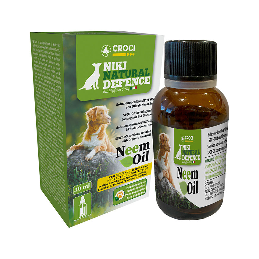 Neem Oil Soothing Solution for Dogs Niki Natural Defense 
