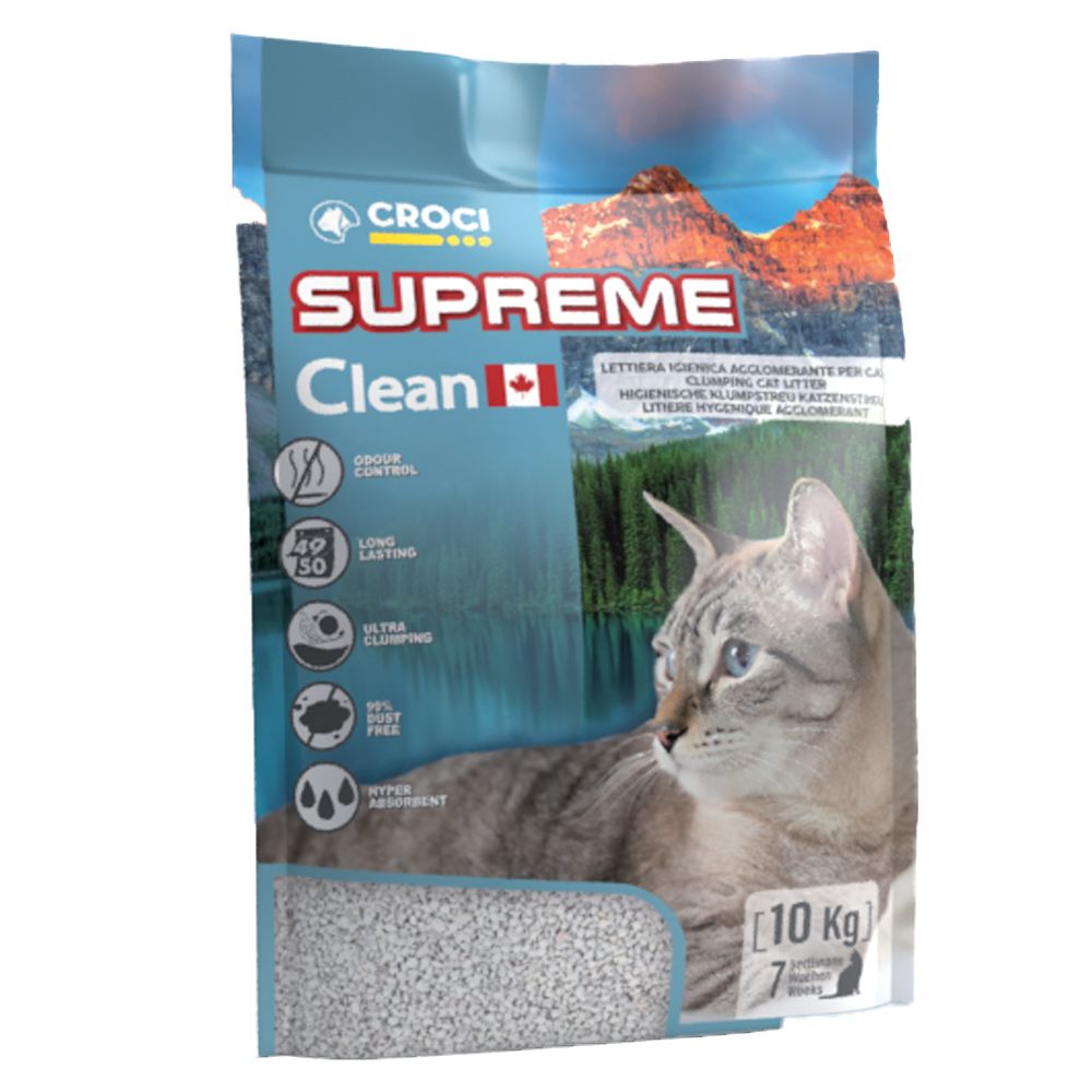 Lettiera per gatti Supreme Clean