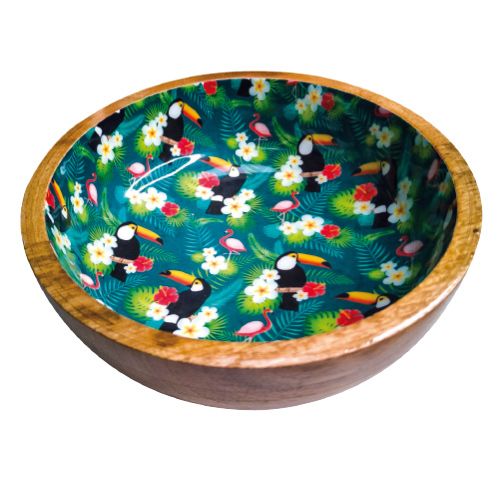 Ciotola Mango Decal per cane con tucani