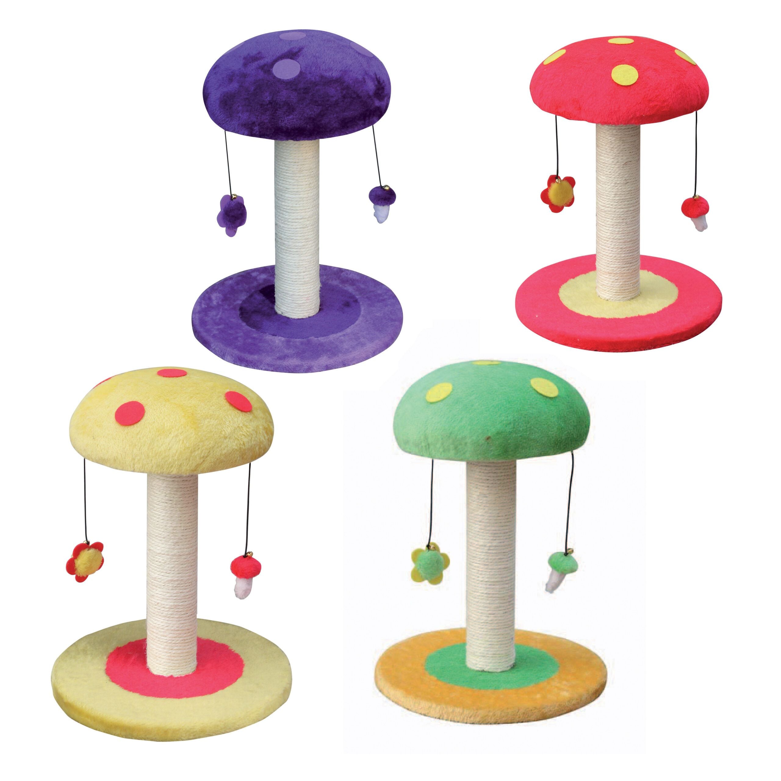 Mushroom Scratching Post - Assorted Colours
