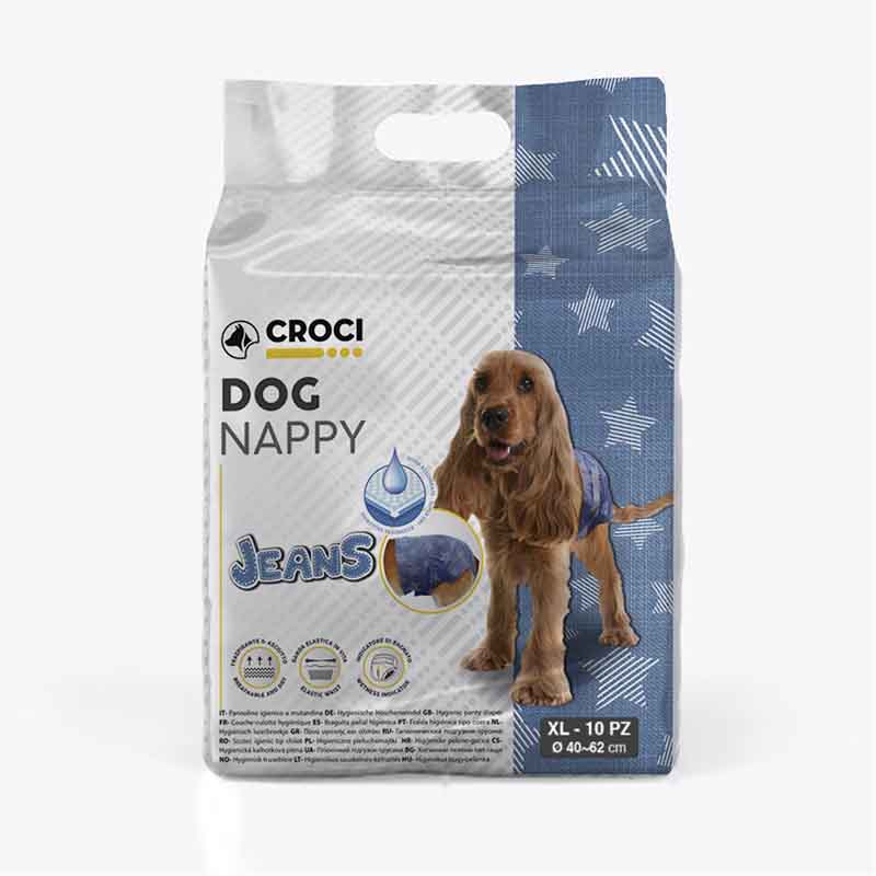 Pannolini per cani Dog Nappy Jeans