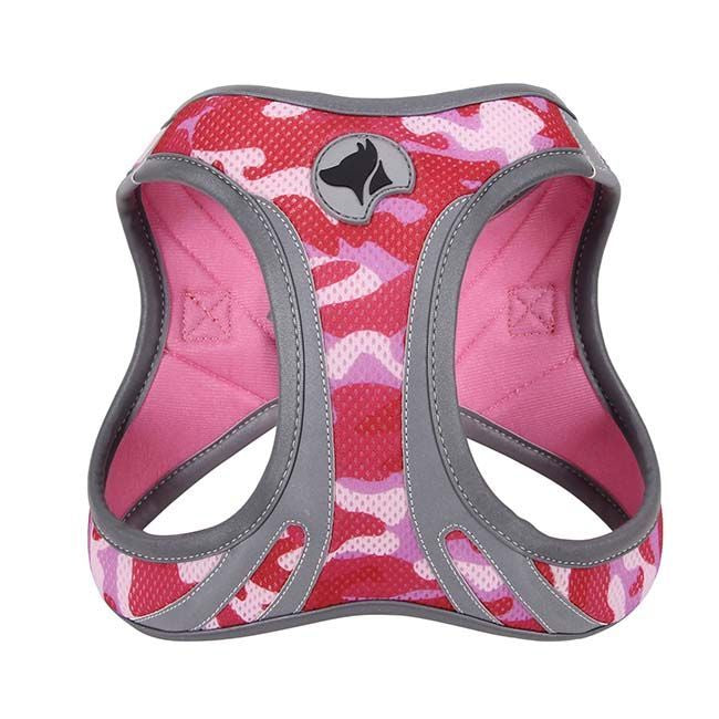Pettorina cane Reflective Army Pink