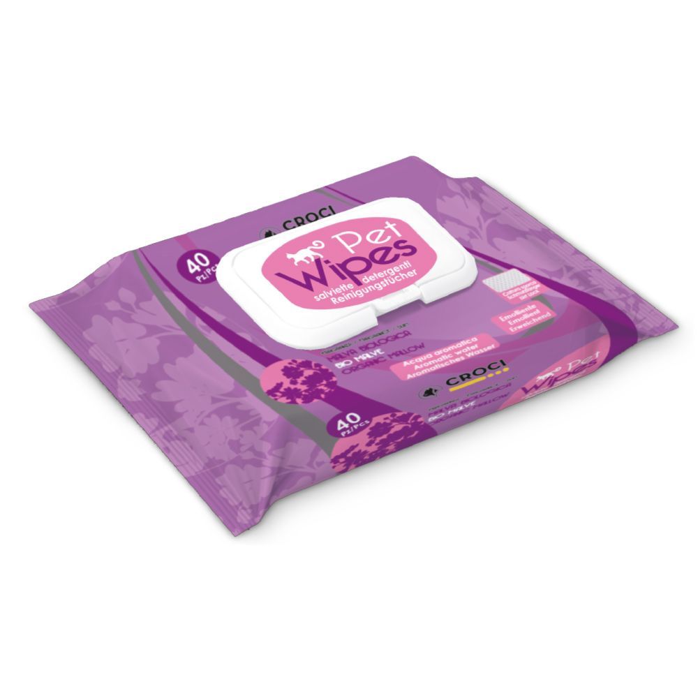 Salviette per gatti biologiche alla Malva Bio - Pet Wipes