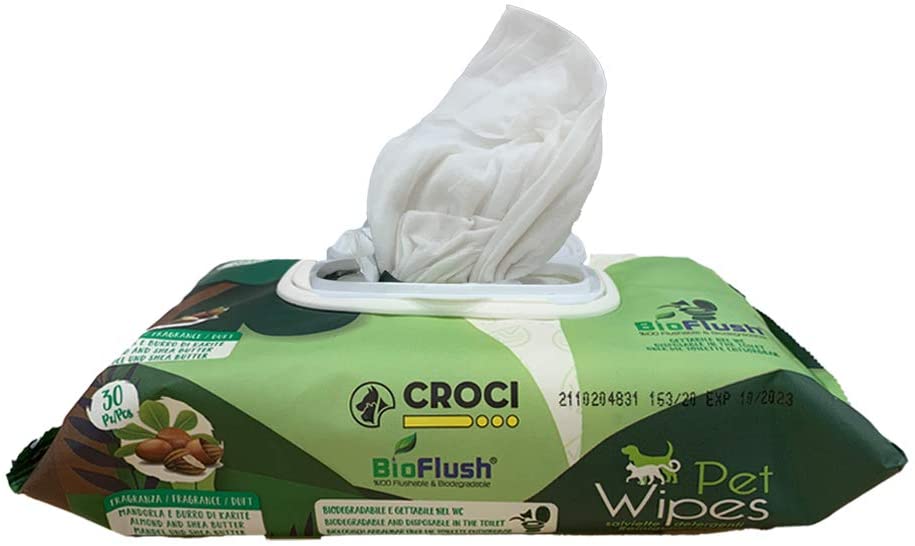 Salviette umidificate per cani Eco Pet Wipes