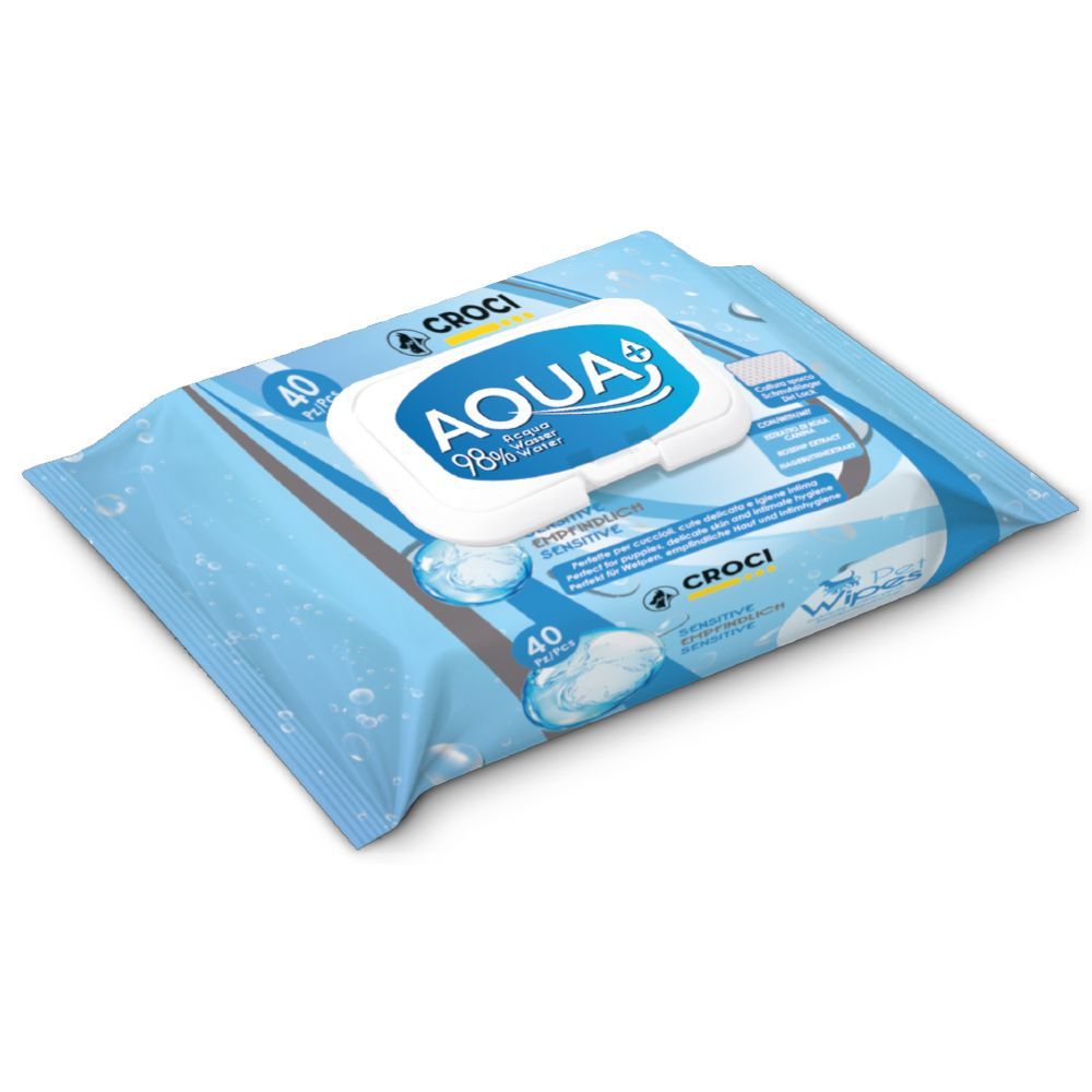 Salviette umidificate per cani Sensitive Aqua