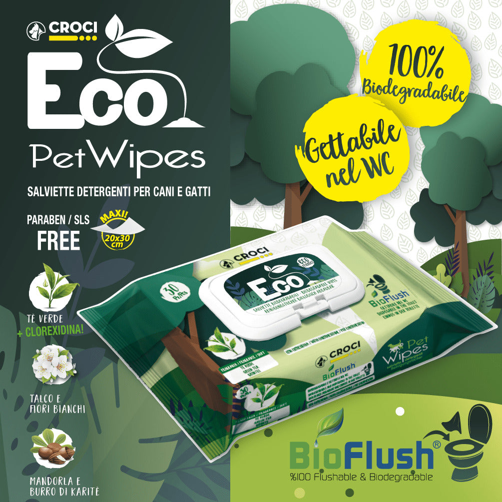 Salviettine cani Eco Pet Wipes