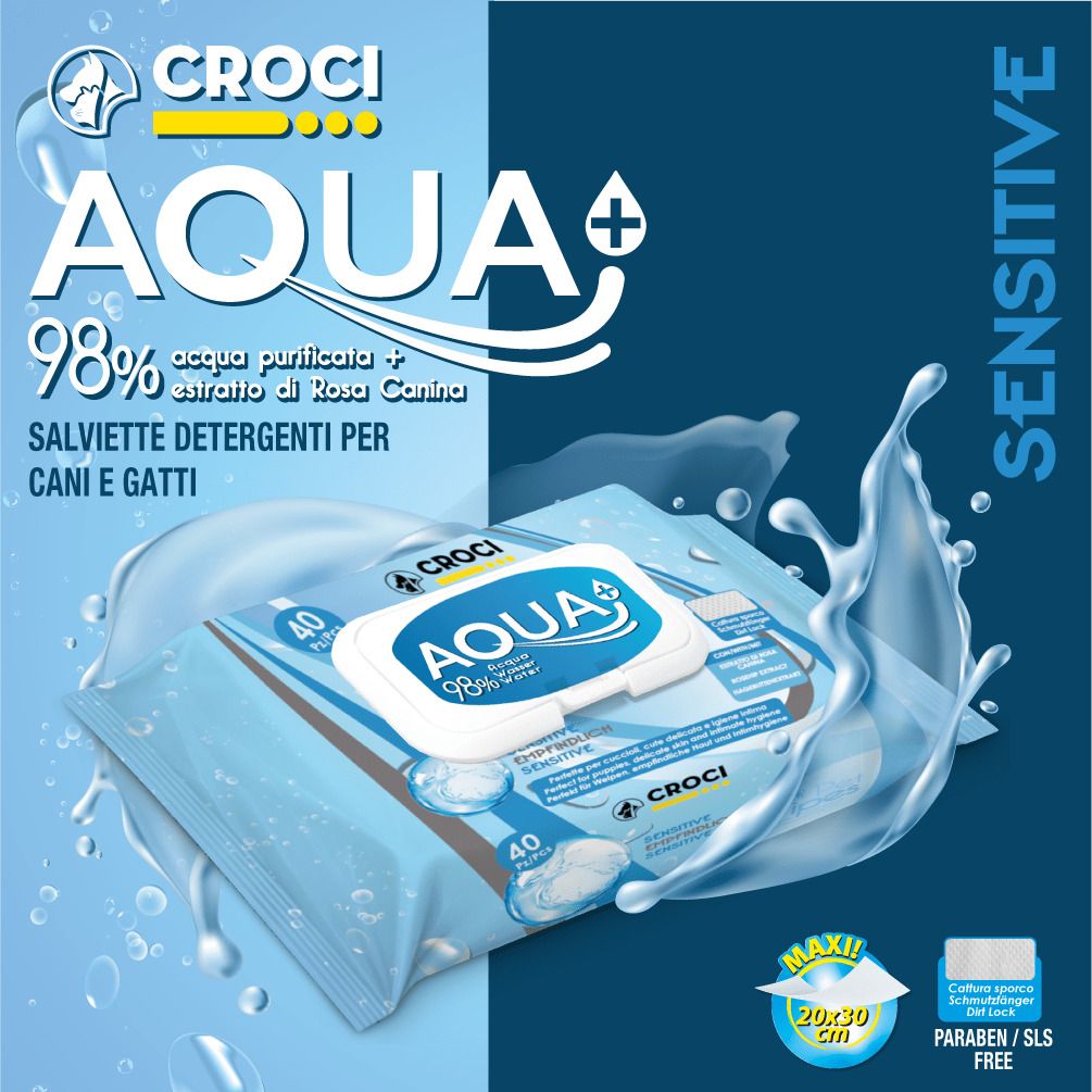 Salviettine cani Sensitive Aqua