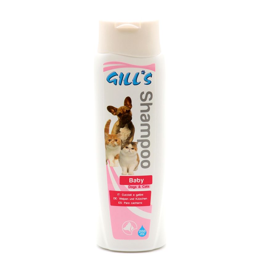 Shampoo Baby Gill's: delicato per cuccioli di cane e gattini