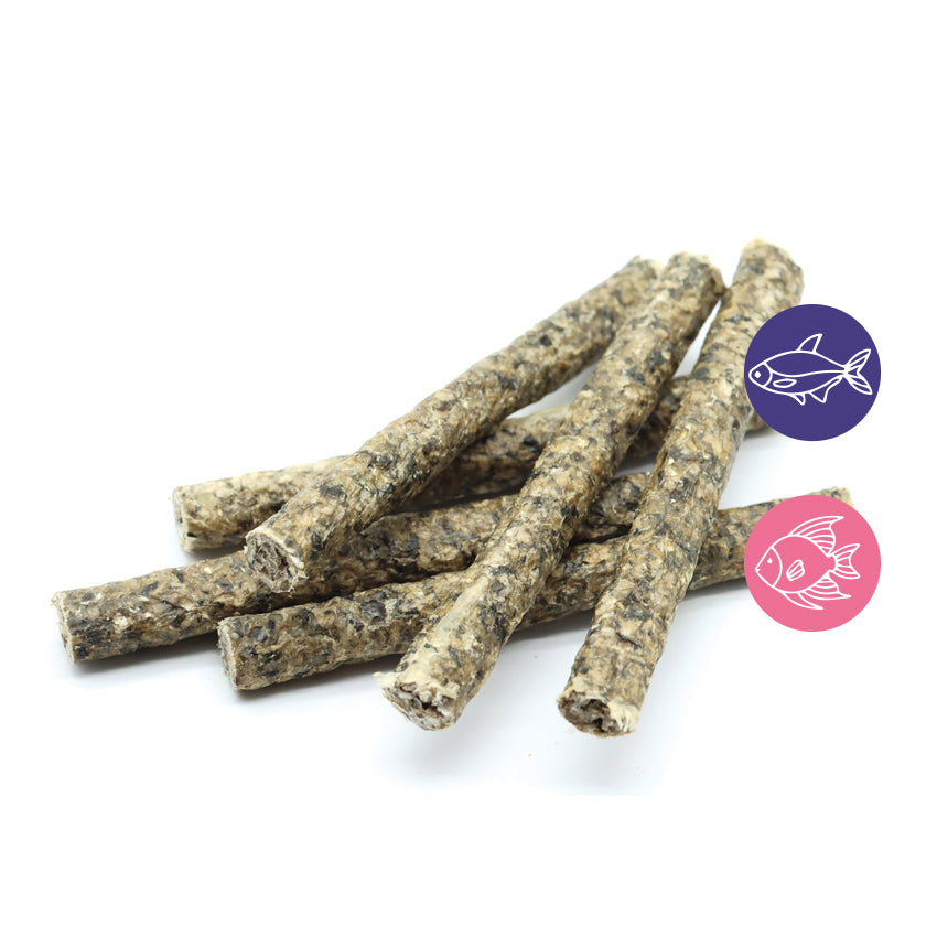 Snack per cane pesce essiccato in stick - Niki Natural Barf