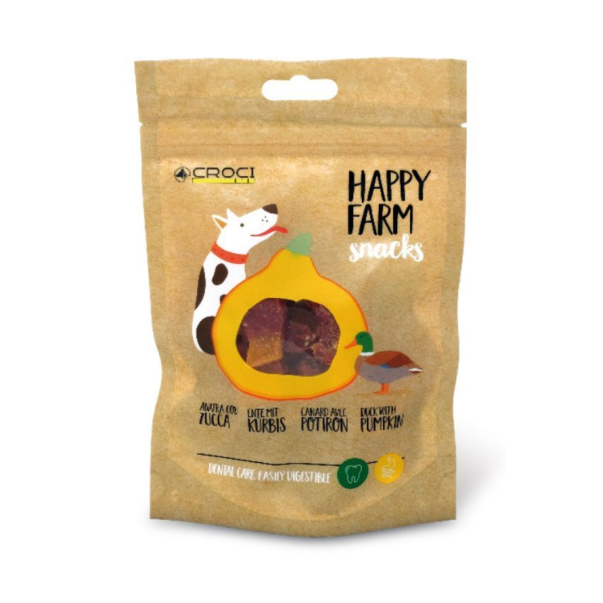Snack per cani Anatra Zucca Happy Farm