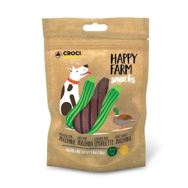 Snack per cani Happy Farm Anatra e Zucchine