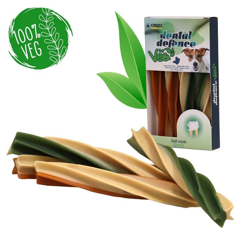 Snack per cani vegetali Dental Defence Twirl